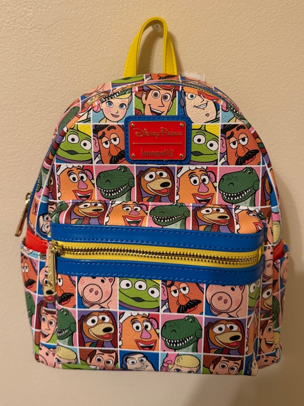 DisneyParks Loungefly Toy Story Multicolor Pixar Character Kids Backpack